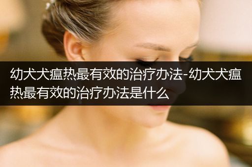 幼犬犬瘟熱最有效的治療辦法-幼犬犬瘟熱最有效的治療辦法是什么