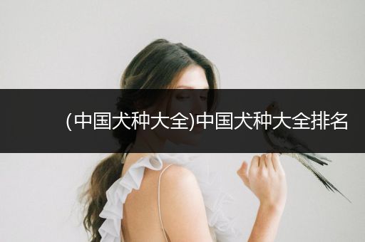 （中國犬種大全)中國犬種大全排名