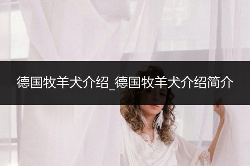 德國牧羊犬介紹_德國牧羊犬介紹簡介