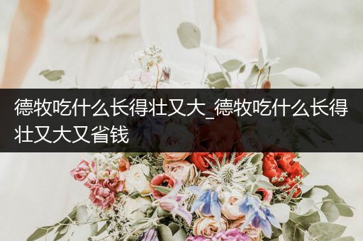 德牧吃什么長(zhǎng)得壯又大_德牧吃什么長(zhǎng)得壯又大又省錢