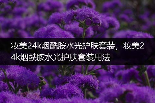 妝美24k煙酰胺水光護膚套裝，妝美24k煙酰胺水光護膚套裝用法