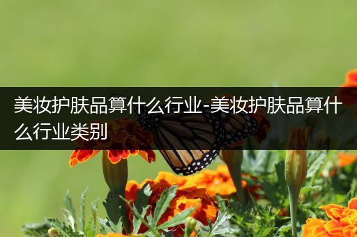 美妝護(hù)膚品算什么行業(yè)-美妝護(hù)膚品算什么行業(yè)類別