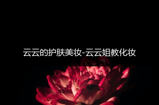 云云的護膚美妝-云云姐教化妝