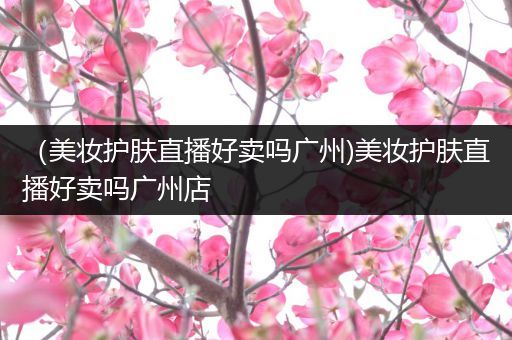 （美妝護膚直播好賣嗎廣州)美妝護膚直播好賣嗎廣州店