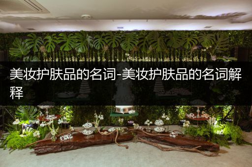 美妝護膚品的名詞-美妝護膚品的名詞解釋