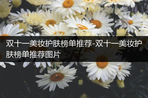 雙十一美妝護(hù)膚榜單推薦-雙十一美妝護(hù)膚榜單推薦圖片