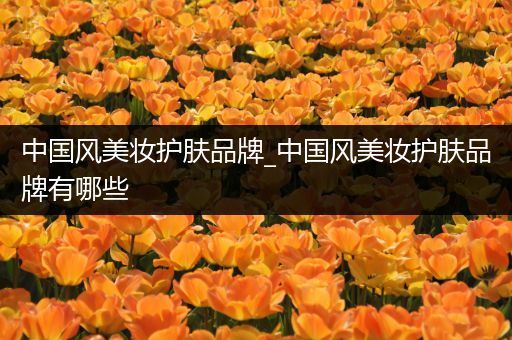 中國風(fēng)美妝護(hù)膚品牌_中國風(fēng)美妝護(hù)膚品牌有哪些