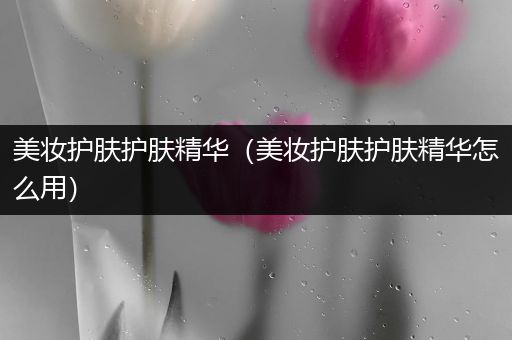 美妝護(hù)膚護(hù)膚精華（美妝護(hù)膚護(hù)膚精華怎么用）