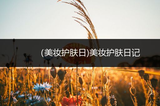 （美妝護(hù)膚日)美妝護(hù)膚日記