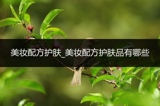 美妝配方護膚_美妝配方護膚品有哪些