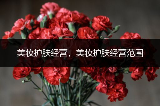 美妝護(hù)膚經(jīng)營，美妝護(hù)膚經(jīng)營范圍