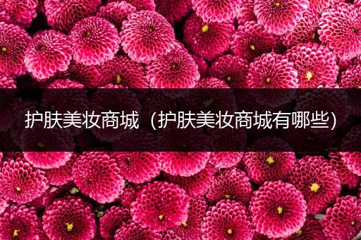 護膚美妝商城（護膚美妝商城有哪些）