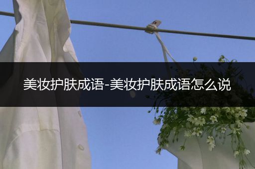 美妝護(hù)膚成語-美妝護(hù)膚成語怎么說