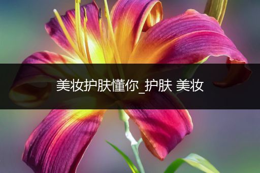 美妝護(hù)膚懂你_護(hù)膚 美妝