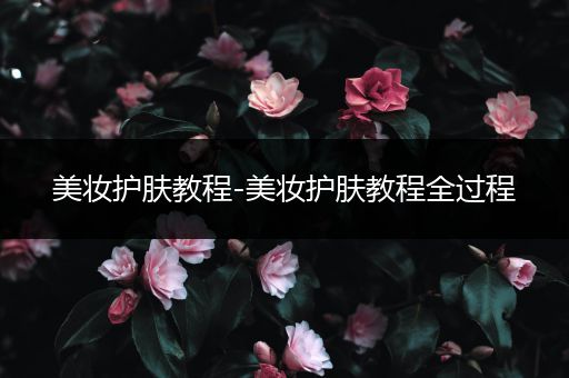 美妝護膚教程-美妝護膚教程全過程