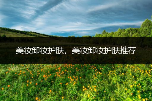 美妝卸妝護膚，美妝卸妝護膚推薦