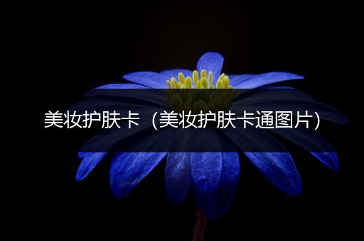 美妝護(hù)膚卡（美妝護(hù)膚卡通圖片）