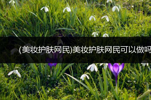 （美妝護(hù)膚網(wǎng)民)美妝護(hù)膚網(wǎng)民可以做嗎