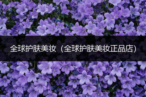 全球護(hù)膚美妝（全球護(hù)膚美妝正品店）