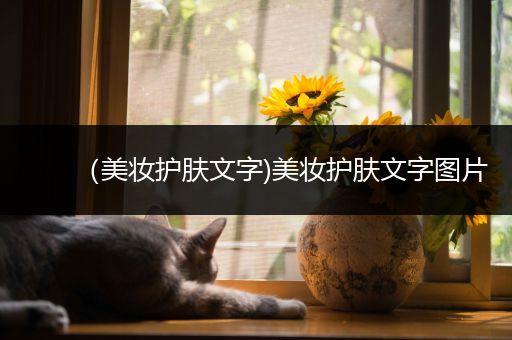 （美妝護膚文字)美妝護膚文字圖片