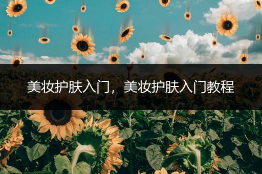 美妝護(hù)膚入門，美妝護(hù)膚入門教程